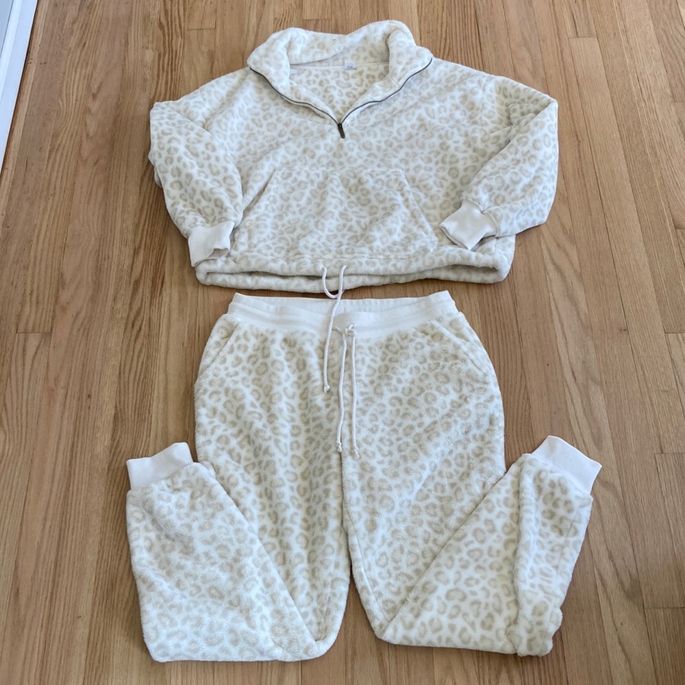 Sweat Suit Outfit with cropped top
